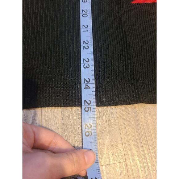 Salon studio small womens red black and gray knit 3/4 sleeve sweater - Picture 8 of 9